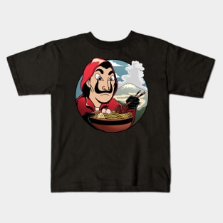 Money Heist Ramen Illustration Kids T-Shirt